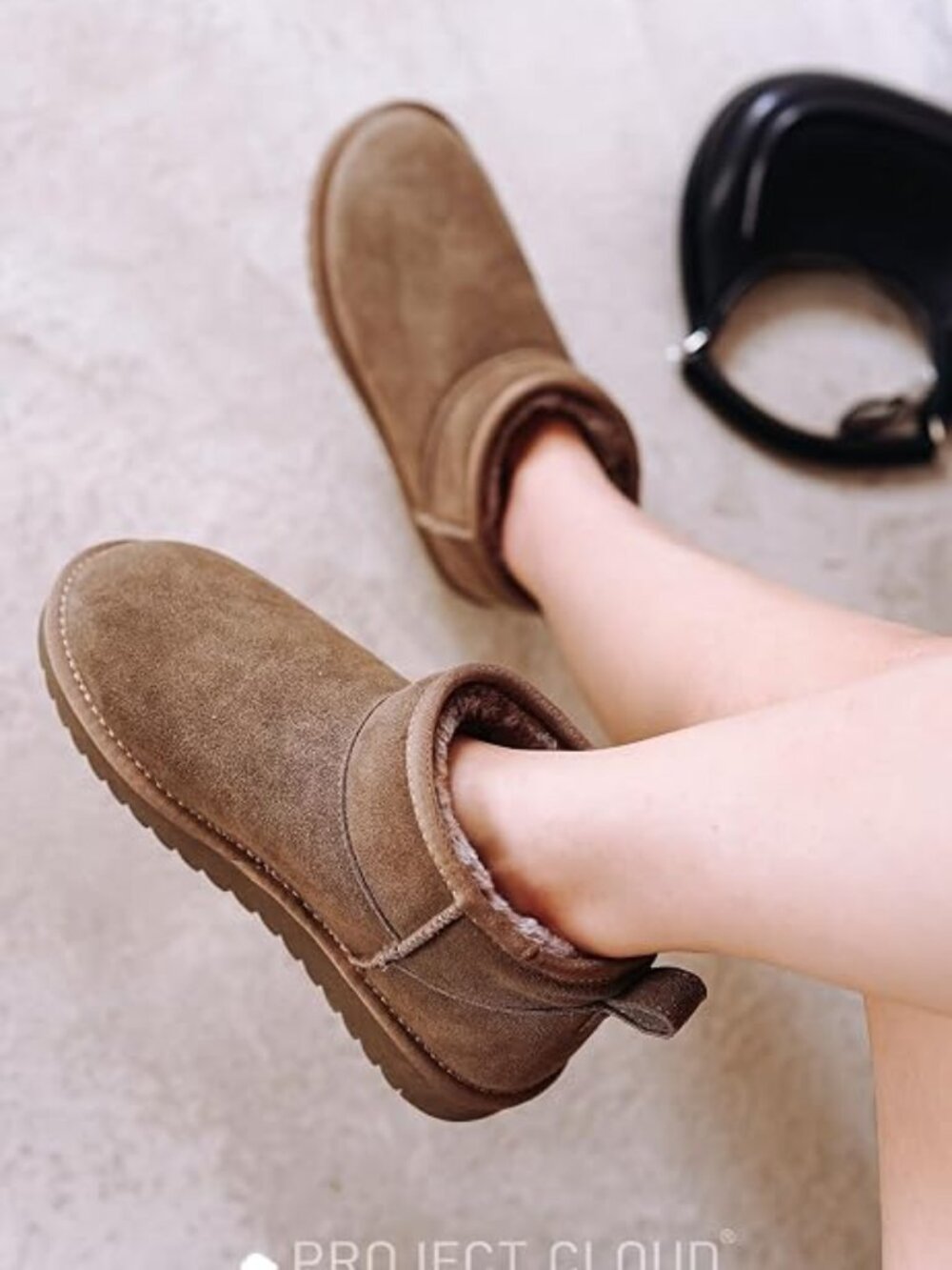 100% Genuine Leather Womens Boots Fur-Lined Booties Ankle Boots for Women